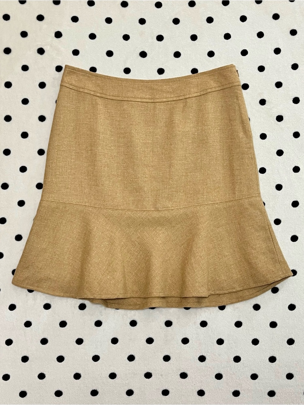 Vintage GAP Camel Wool Blend Trumpet Skirt Size 4
